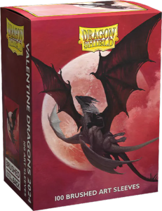 100 Brushed Art Sleeves Dragon Shield Valentine Dragons 2024