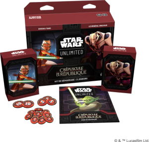 Boite de Star Wars Unlimited : Crépuscule de la République - Kit de Démarrage 2 Joueurs